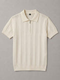 Camisa Polo Masculina De Tricot Texturizada Manga Curta Premium