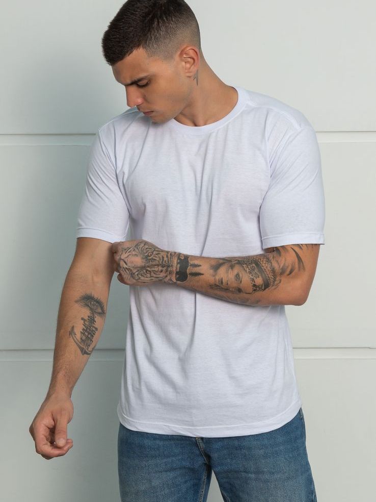 Camiseta Masculina Básica Lisa Alta Qualidade