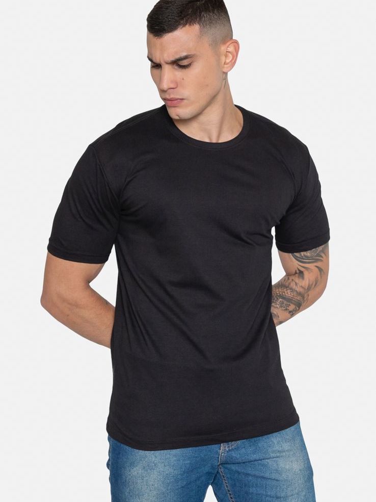 Camiseta Masculina Básica Lisa Alta Qualidade