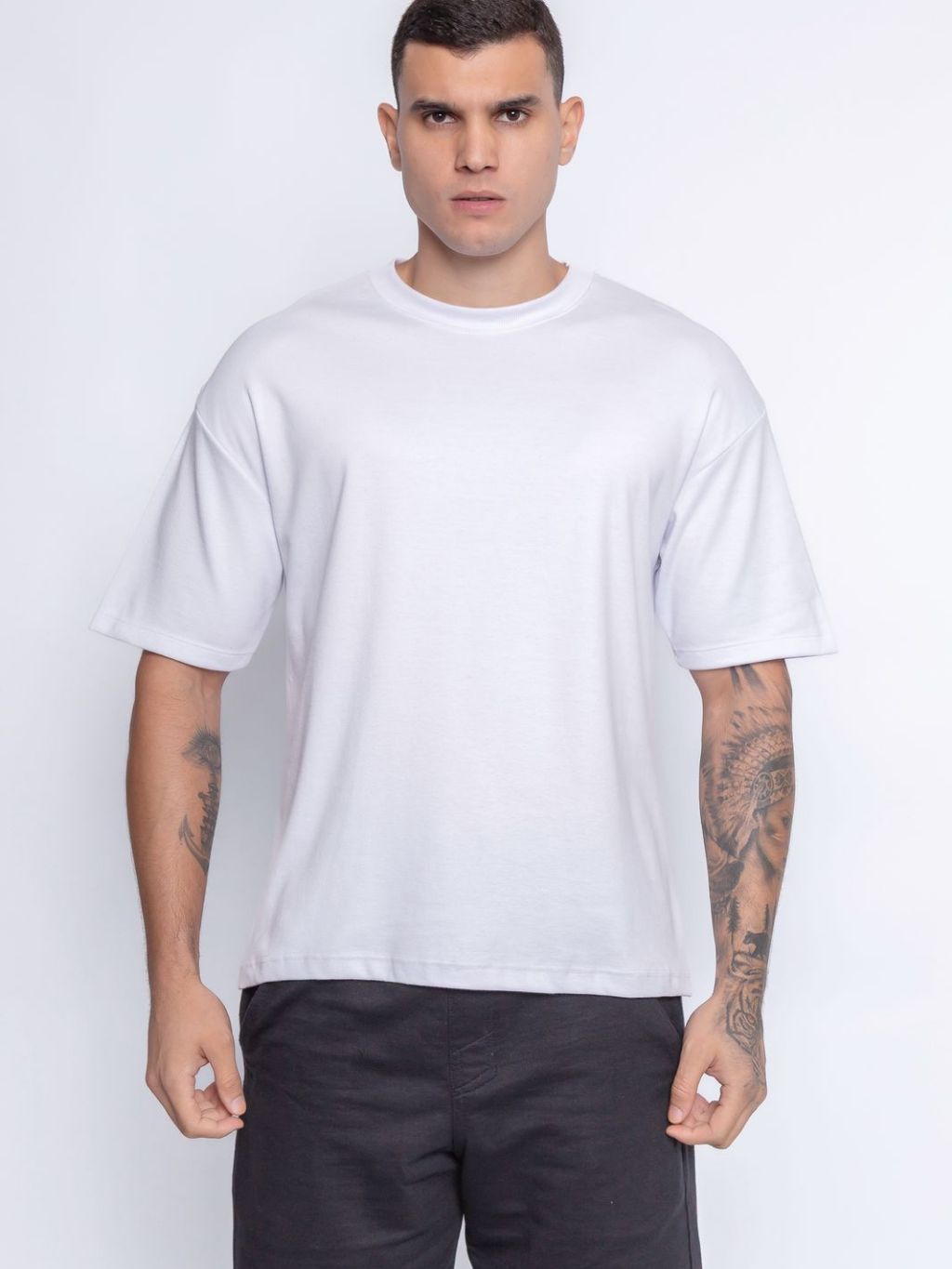 Camisa Masculina Oversized Básica Lisa