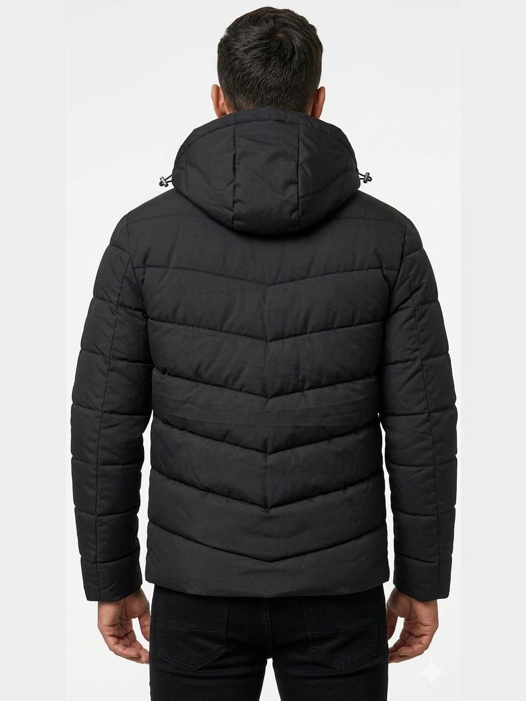 Jaqueta Puffer Bobojaco Impermeável Blusa Masculina Inverno com Capuz
