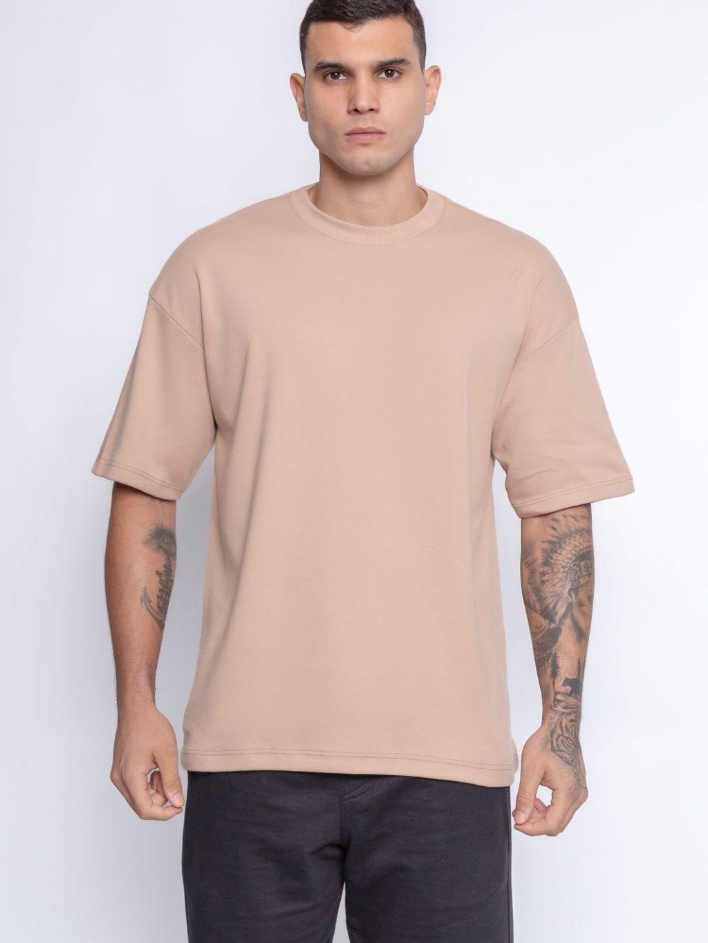 Camisa Masculina Oversized Básica Lisa